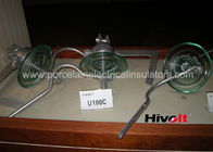 isolateur du verre trempé 100KN pour la norme du CEI 60383 de connexion de terre d'U100C