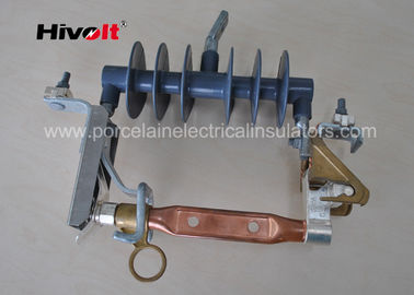 gris de coupe-circuit de fusible d'abandon scolaire en caoutchouc de silicone 15KV avec le tube de cuivre solide 300A de fusible