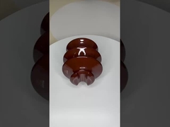 Isolateurs céramiques professionnels à haute tension Porcelaine C-120 de couleur brune / grise