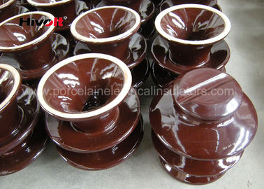 Isolateurs en céramique à haute tension professionnels Brown/porcelaine grise C-120 de couleur